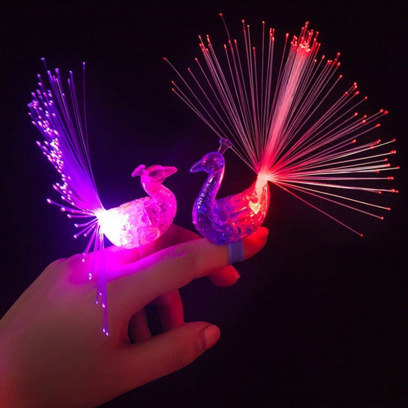 Đồ chơi hình chú công có đèn LED neon cho bé