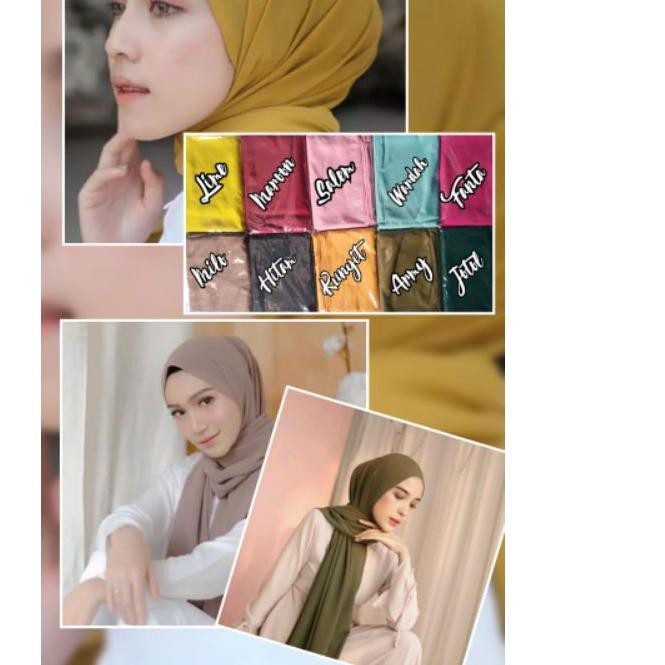 (10.10) Khăn Hijab Pashmina Ceruty 180x75: D