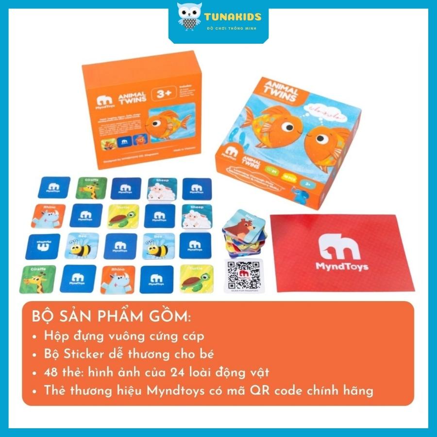 Trò chơi xếp hình MyndToys chủ đề đi tìm các loài động vật rèn luyện trí nhớ cho bé