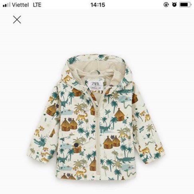 Áo gió Zara bé trai