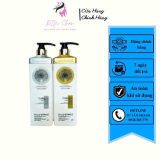 Cặp dầu gội xả collagen vinge trắng kích thích mọc tóc,phục hồi tóc hư tổn. rin_chan store