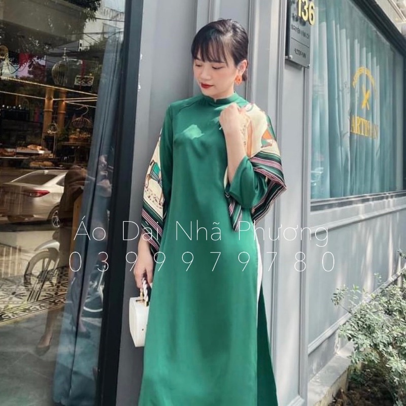 [FREESHIP] Áo Dài Dáng Xuông May Sẵn, Áo Dài Cách Tân Lụa cao cấp