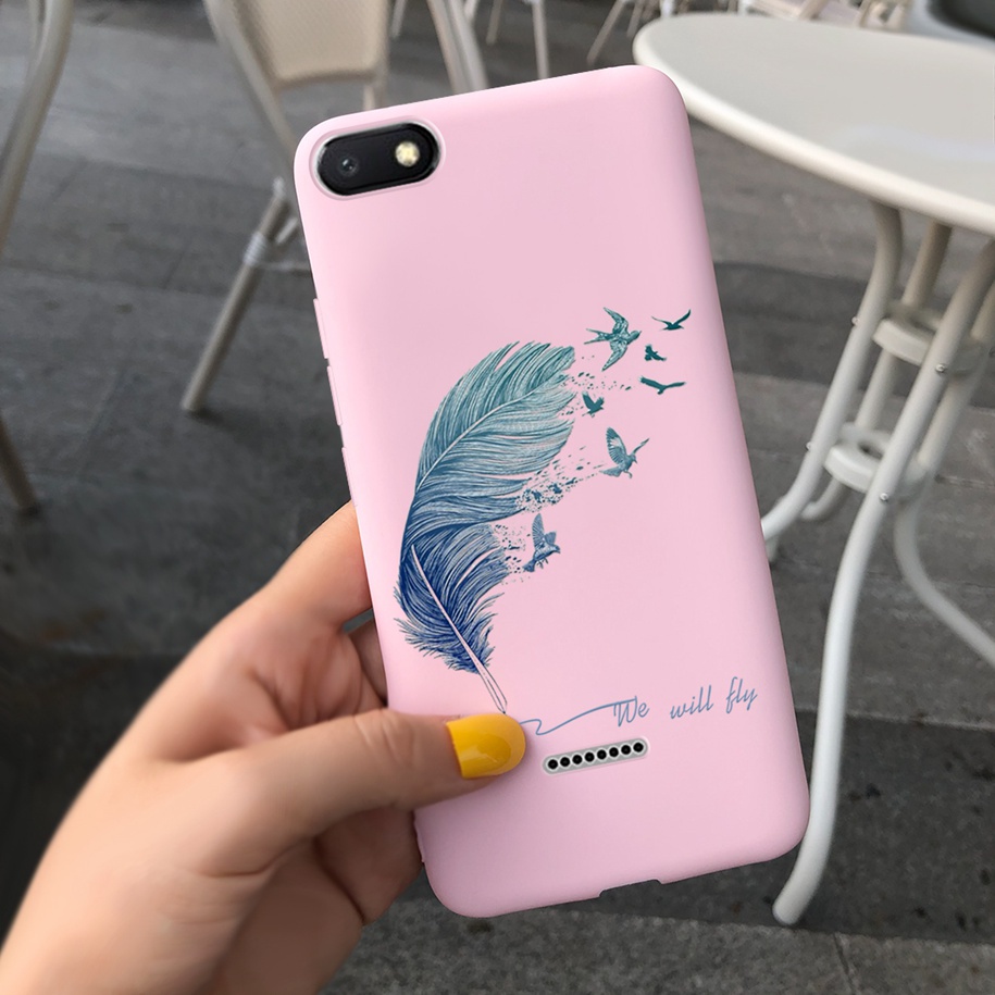 Ốp Điện Thoại Mềm Bo Viền Hình Khủng Long/Hoa Thời Trang Cho Xiaomi Redmi 6A 6A A6 Redmi6A Hongmi6A