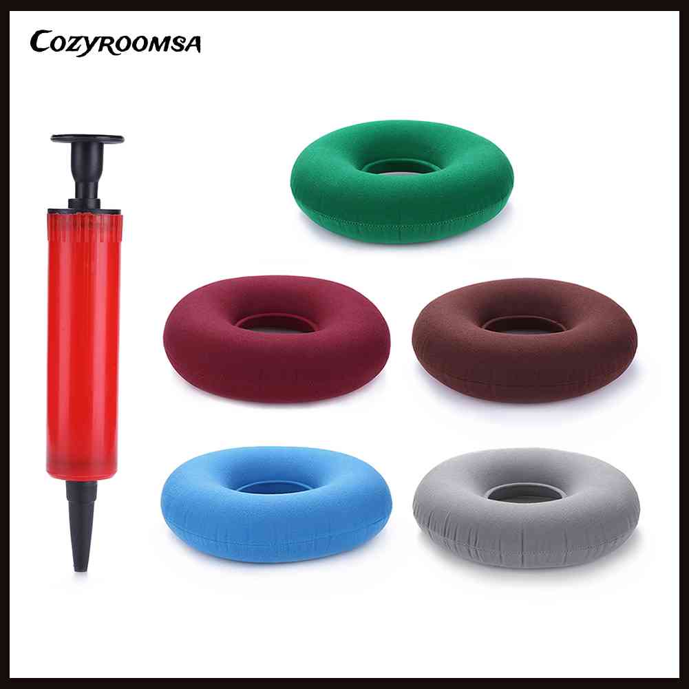 Đệm Ngồi Y Tế Hỗ Trợ Hông Bơm Hơi Chống Bệnh Trĩ Có Máy Bơm