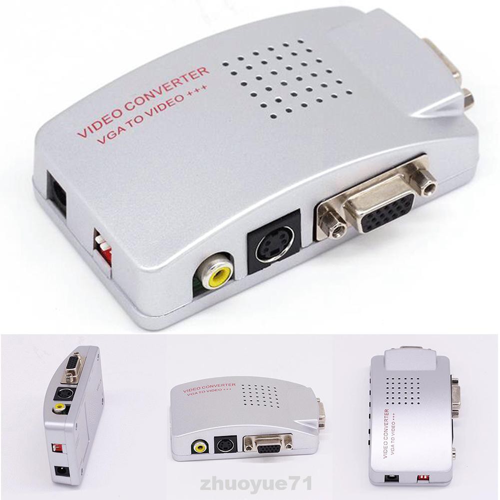 Home Multifunction Professional USB Accessaries 1080P VGA To AV PC TV Video Converter