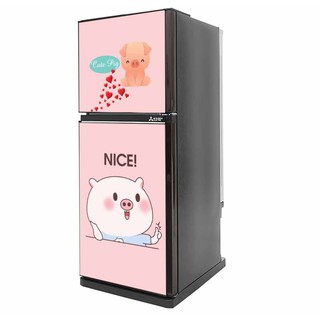 Decal dán trang trí tủ lạnh siêu cute (60 x 1m3)