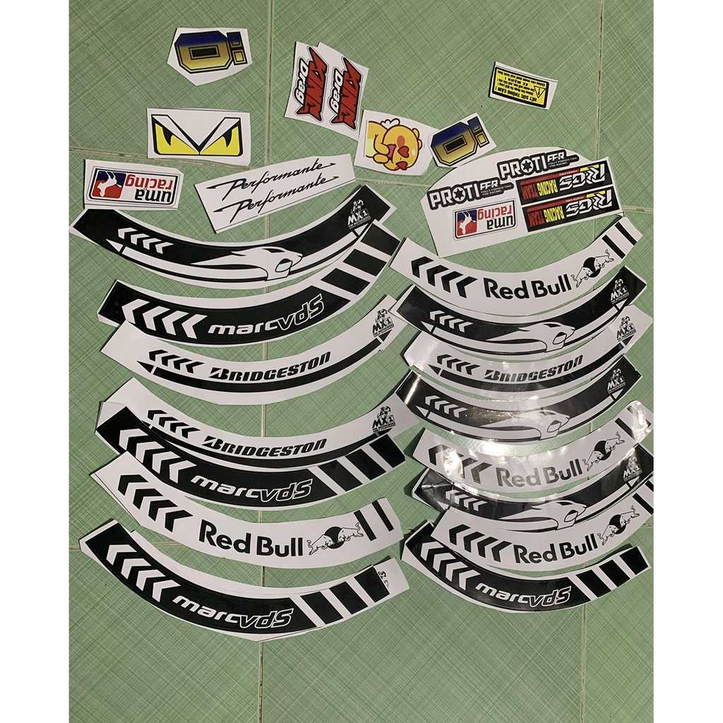 Tem dán vành xe máy