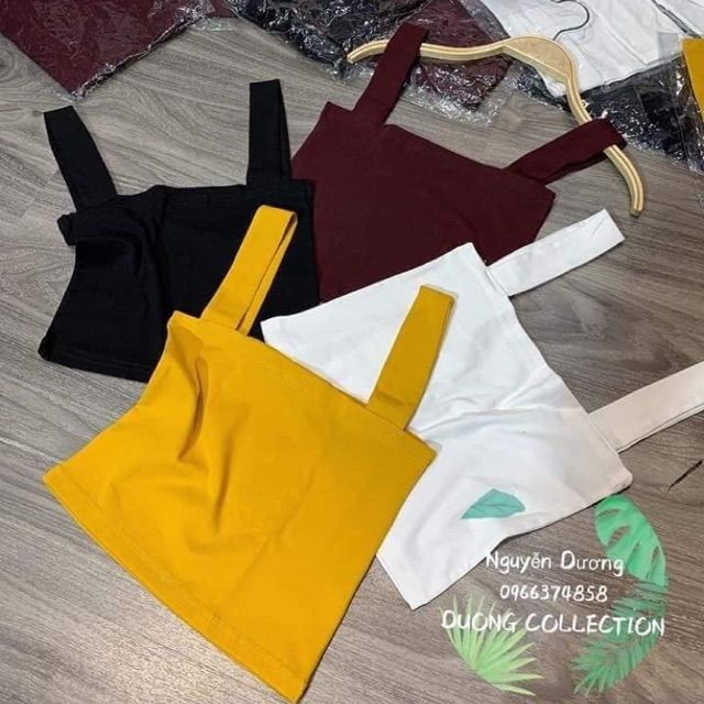 Siêu phẩm Áo 2 dây bảng bự cổ vuông croptop ( SIÊU RẺ) | BigBuy360 - bigbuy360.vn