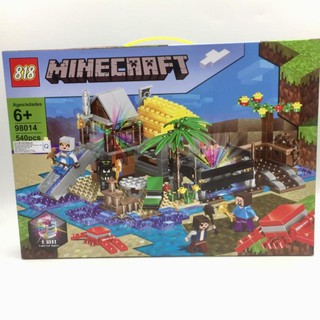 MINECRAFT_ Lego minecraft MY WORLD Có Đèn Nông Trường Vui Nhộn ( 540 miếng )