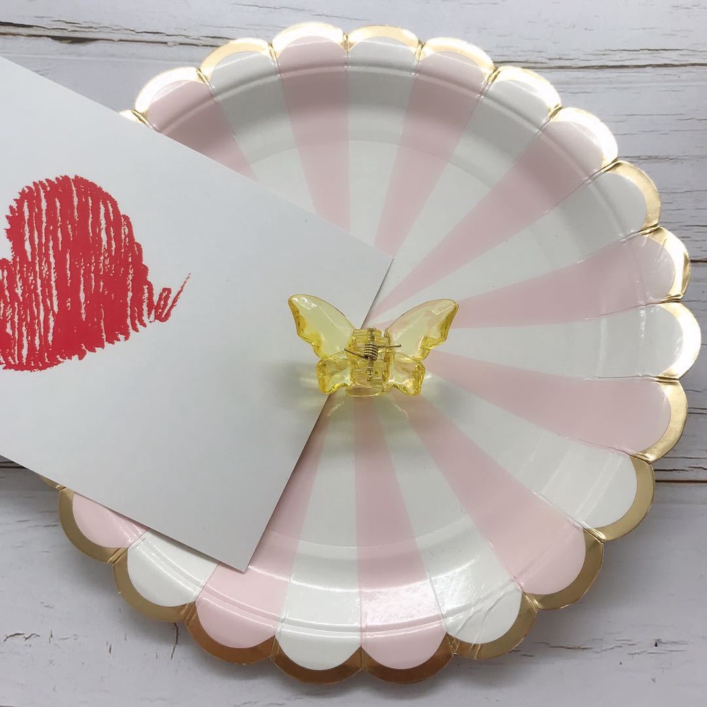 Kẹp Tóc Hình Bướm Acrylic Trong Suốt Phong Cách Hàn Quốc Cổ Điển Thời Trang Cho Nữ