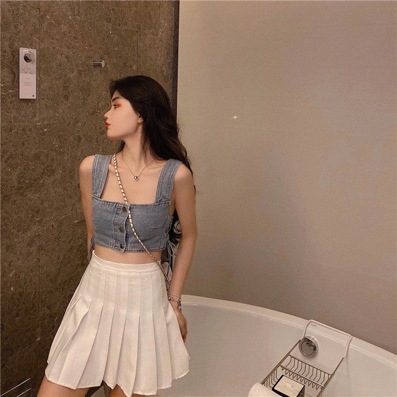 Áo Croptop Jeans 💙