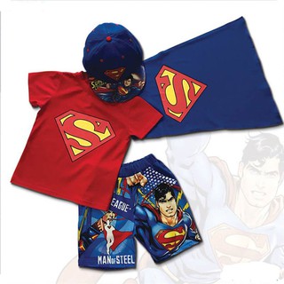 Đồ siêu nhân Super - man in 3D kèm nón và choàng bé trai