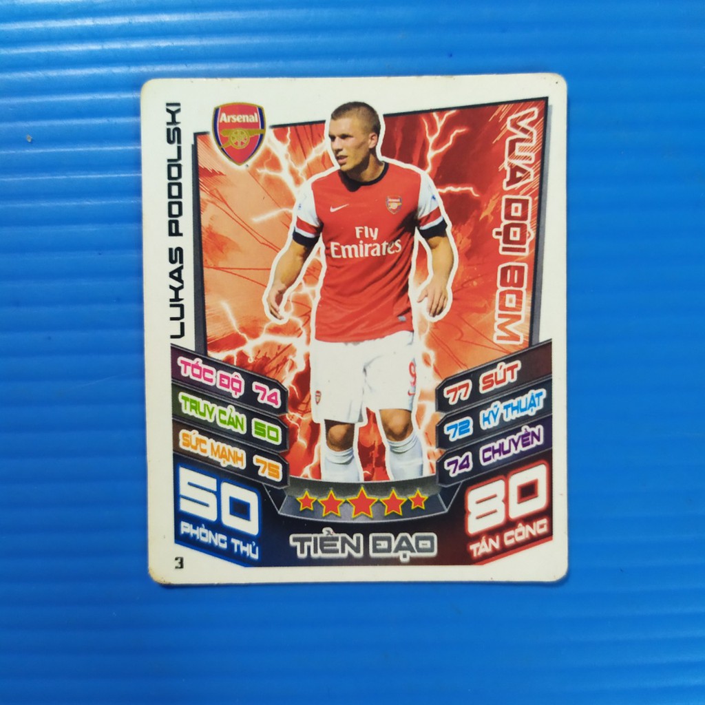 [Một thẻ] Thẻ cầu thủ bóng đá thẻ Poca Match Attax 12-13 mùa 2012-2013 thẻ cũ 2nd tổng hợp 1