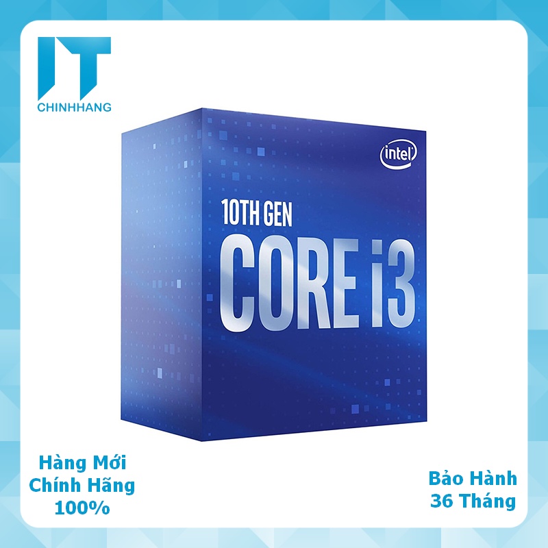 Bộ Vi Xử Lý CPU Intel Core i3-10100F Full Box - Hàng Chính Hãng