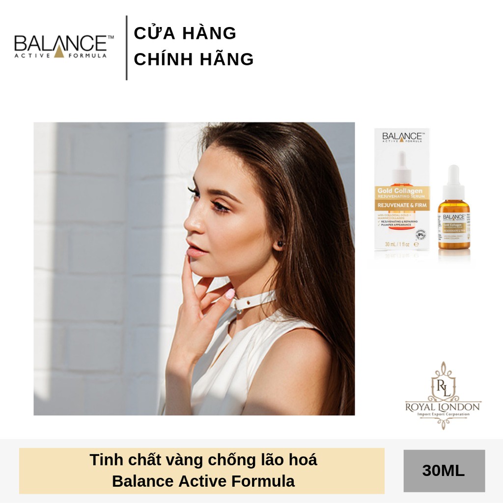 Serum Trẻ Hóa, Tái Tạo Da Balance Active Formula Gold Collagen Rejuvenating 30ml | BigBuy360 - bigbuy360.vn