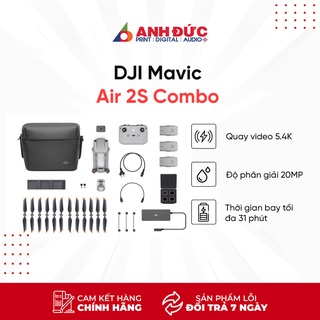 Flycam DJI Mavic Air 2S Combo, Bảo Hành 12 Tháng Toàn Quốc