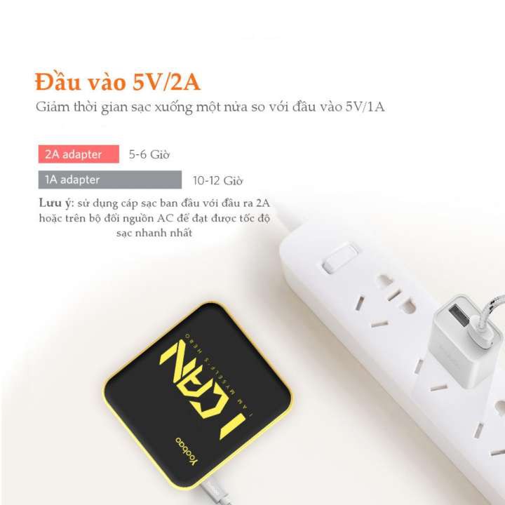 COMBO sạc dự phòng dung lượng 10000mAh và cáp sạc Micro USB của YOOBAO - CBO 6024 C5