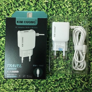 [Chính Hãng Kim Cương ]SẠC KIM CƯƠNG 813 KMG 813 Chuẩn 1.5A Có Cổng  USB
