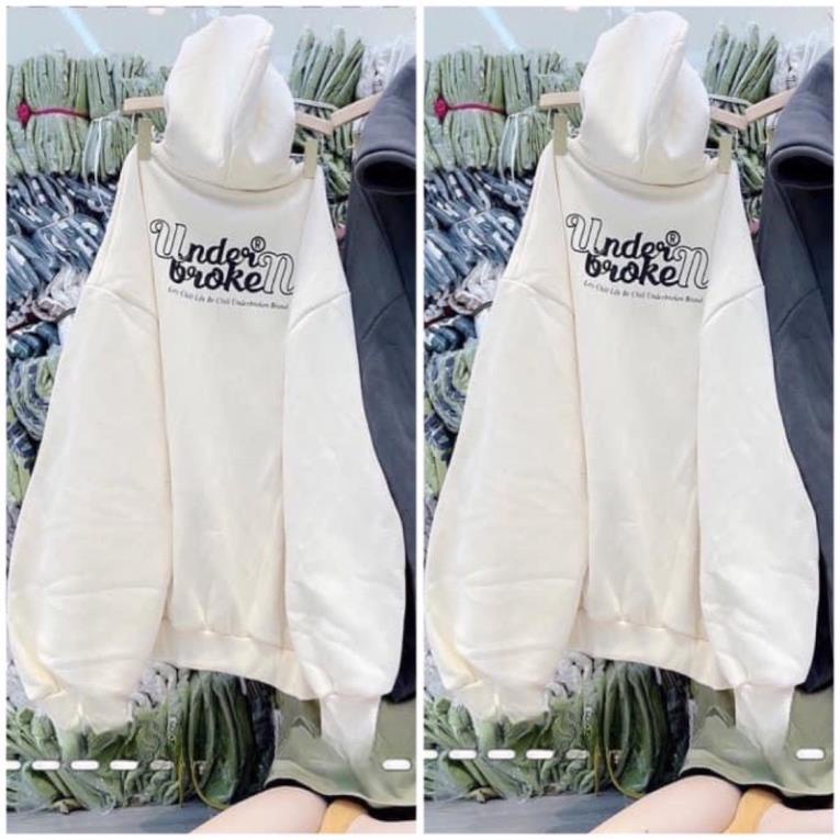 Áo Hoodie Under Broken Unisex Form Rộng, Khoác Nỉ Nam Nữ Phông Cách Ulzzang( Hàng Sẵn)
