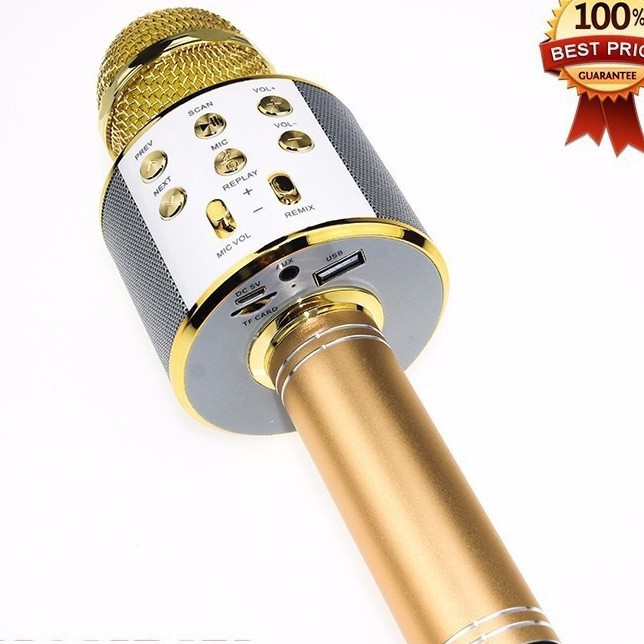 [BÁN CHẠY]  Micro hát karaoke WS 805 kiêm loa Bluetooth