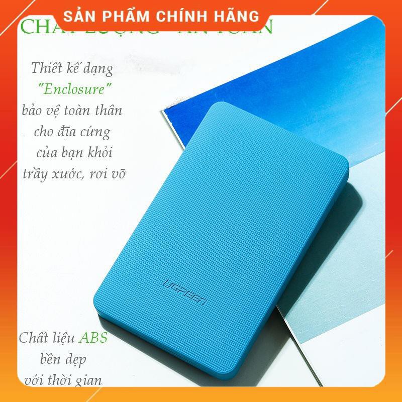 Hộp đựng ổ đĩa cứng 2.5 inch dạng Enclosure, chuẩn SATA UGREEN CM135 50702 dailyphukien