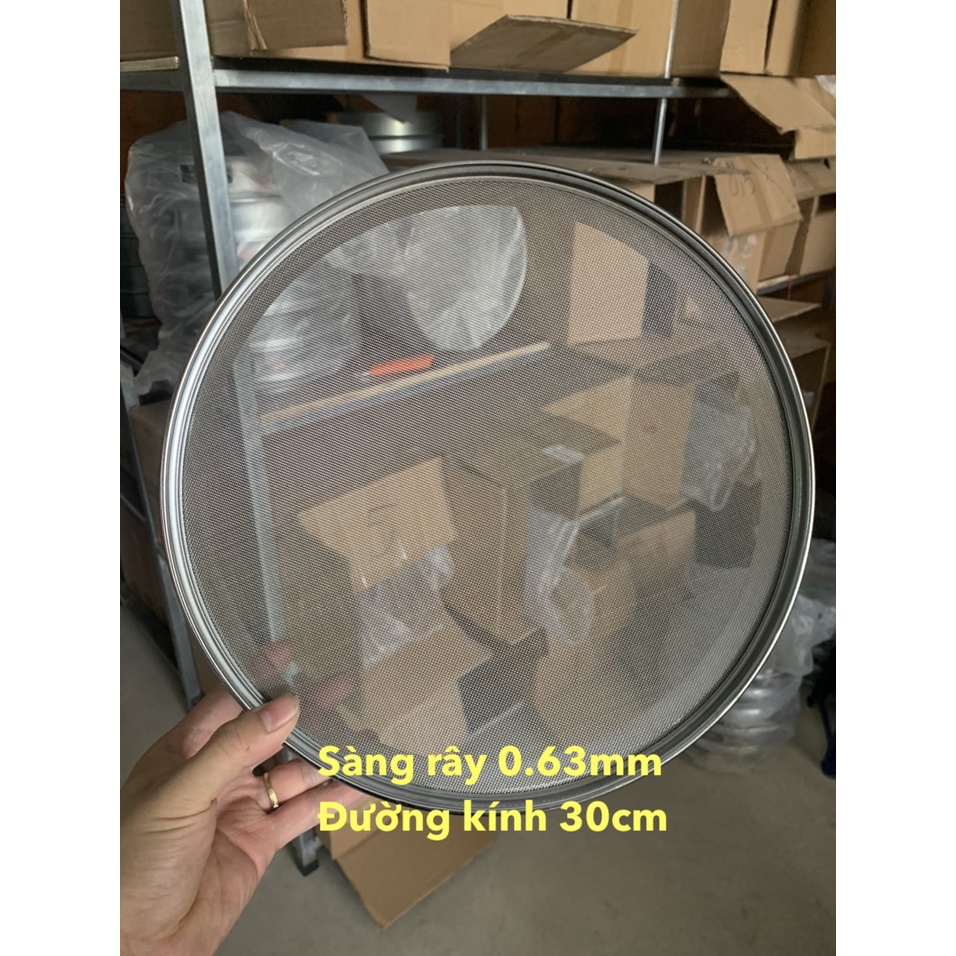 Sàng rây đường kính 30cm cỡ 0.075mm; 0.09mm; 0.1mm; 0.125mm; 0.14mm;  0.15mm; 0.16mm; 0.18mm; 0.2mm; 0.25mm; 0.3mm; 0.31