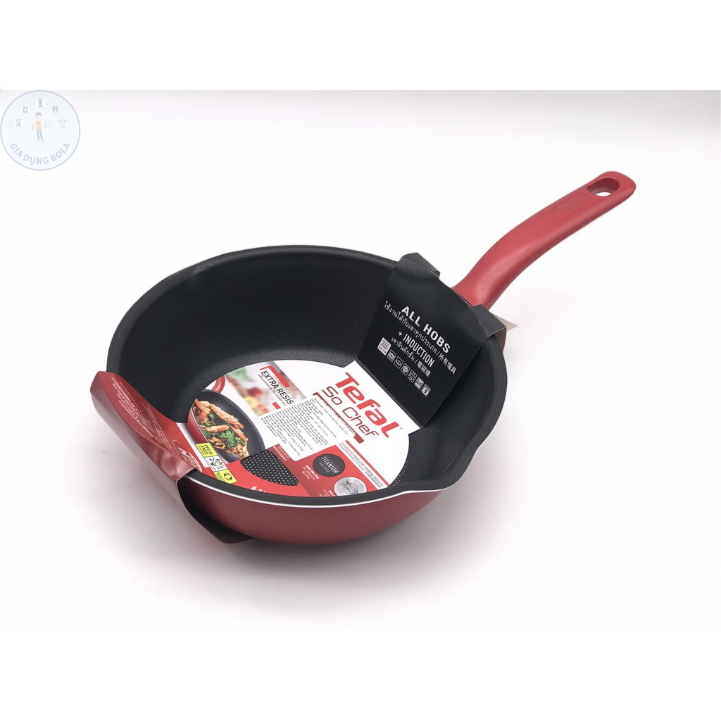 Chảo Chiên Sâu Lòng Tefal So Chef xuất xứ Pháp - Bảo Hành Chính Hãng 24 Tháng