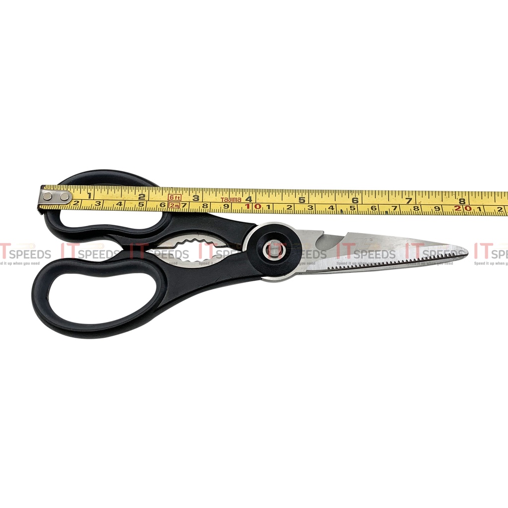 Kéo Đa Năng Thiên Long SC020, Lưỡi Thép Không Gỉ Sắc Bén, Dùng Cắt Giấy, Carton, Dây Cuộn, Kích Thước 20cm, Chính Hãng