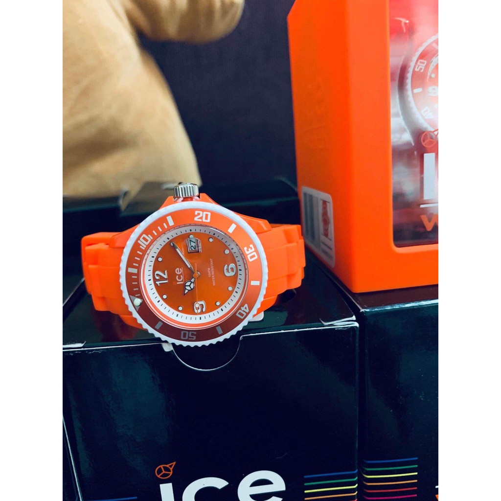 ICEWATCH - Sunshine Neon Orange Silicone Ladies Watch SUN.NOE.S.S.13(Đồng hồ nữ)