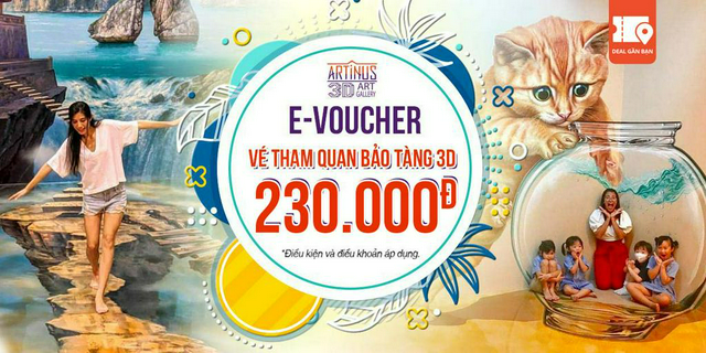E-voucher vé tham quan bảo tàng 3d artinus