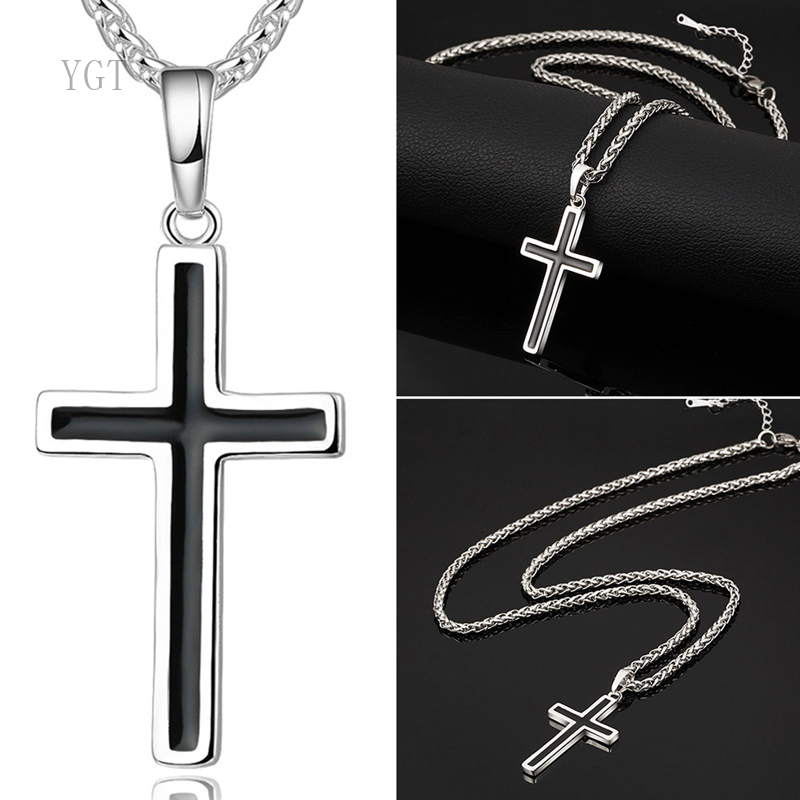 vòng cổ Mặt Hình Thánh Giá Bằng Thép Không Gỉ