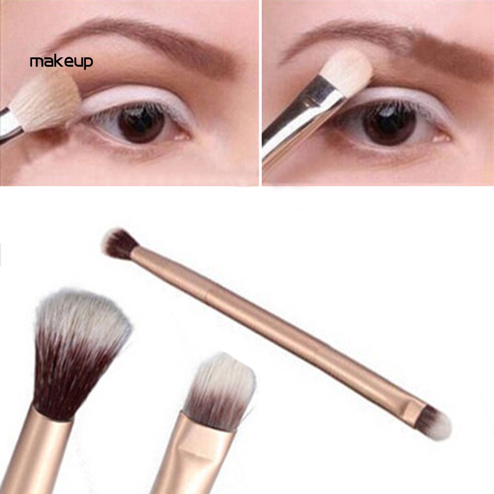 (Hàng Mới Về) Cọ Trang Điểm Mắt Lông Mềm Thiết Kế Hai Đầu Tiện Dụng