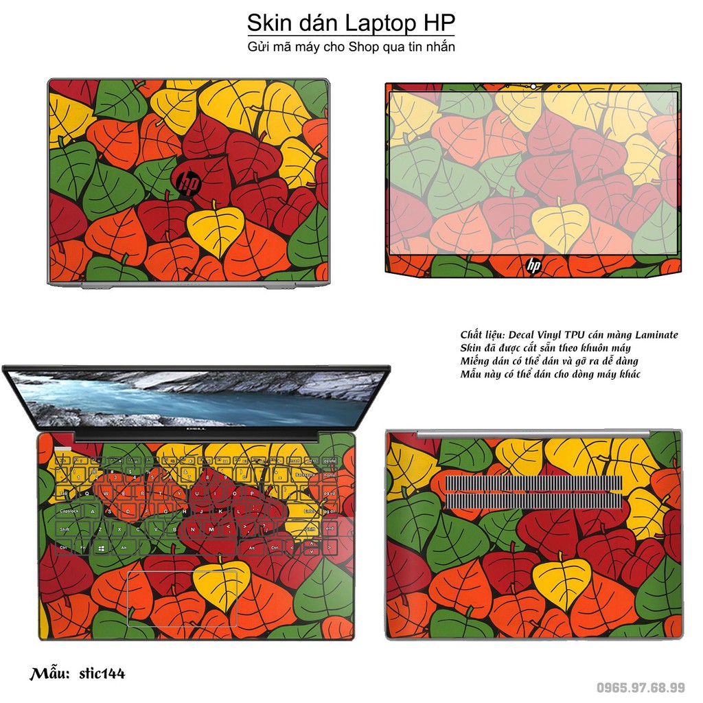 Skin dán Laptop HP in hình Hoa văn sticker nhiều mẫu 24 (inbox mã máy cho Shop)