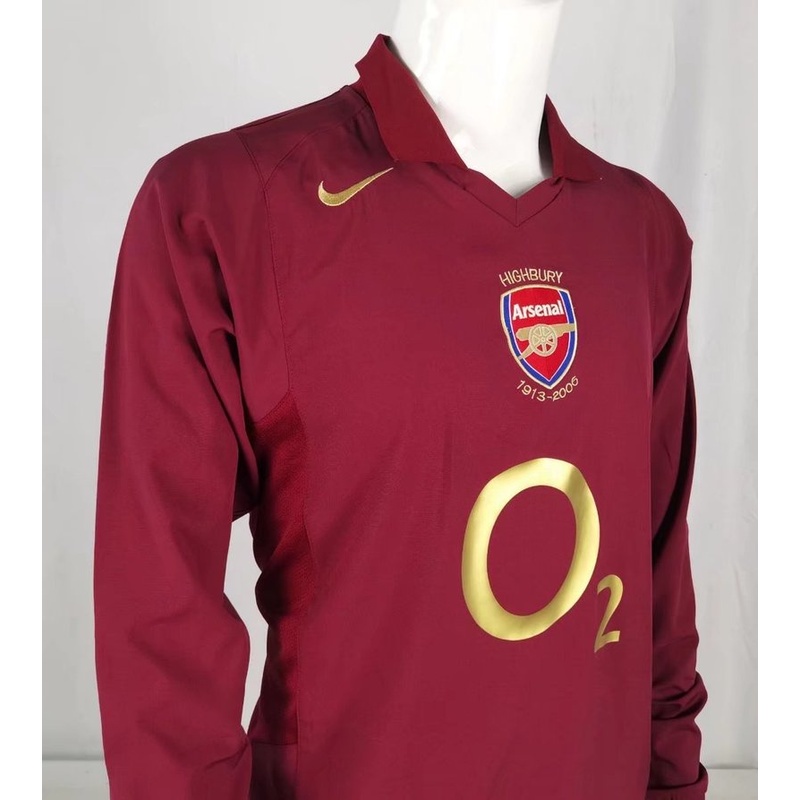 Áo Thun Thể Thao Bóng Đá Đội Arsenal S-XXL 05/06