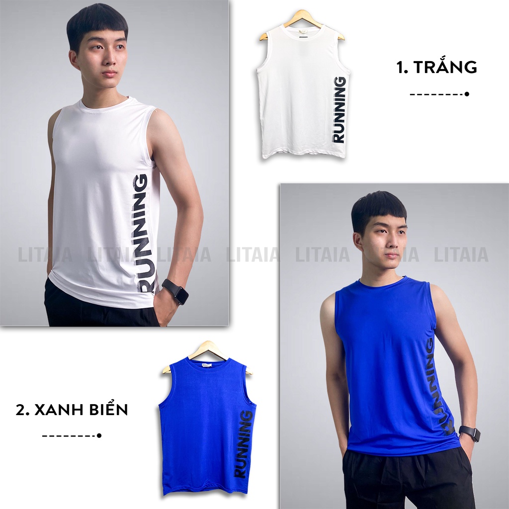 Áo Sát Nách Thể Thao Nam Áo Ba Lỗ Tanktop 5 Màu RUNNING