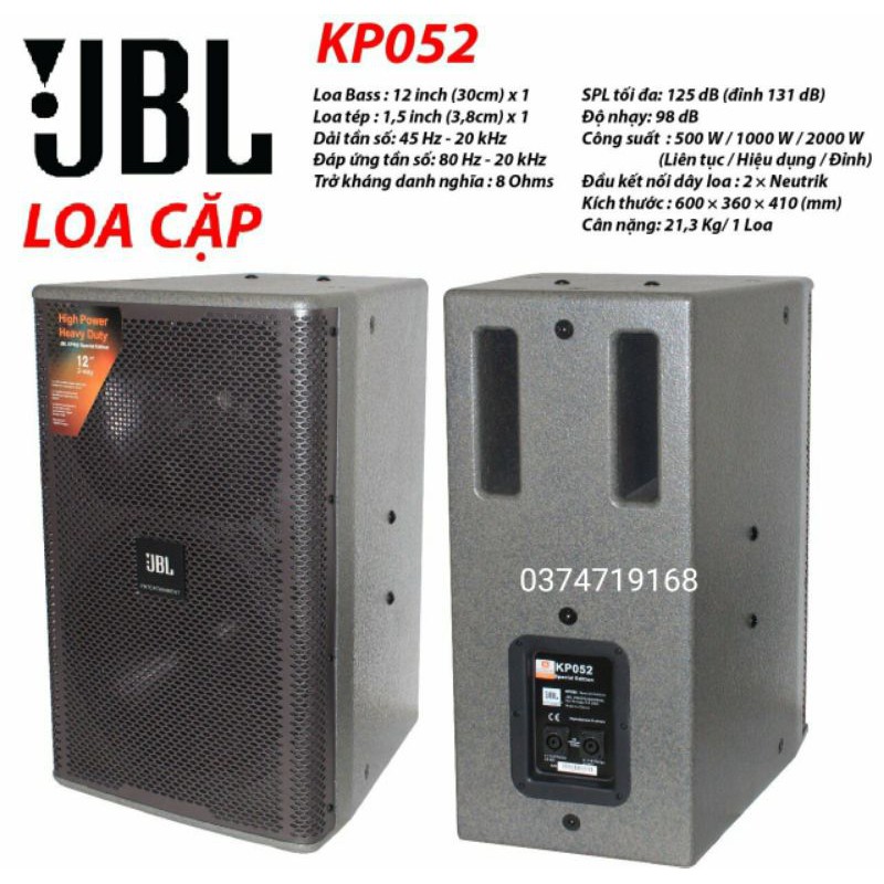 loa JBL KP-052 karaoke nhập china chất âm hay bass 30