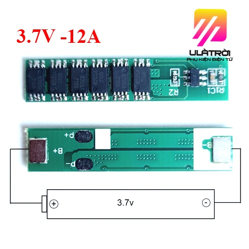 Mạch sạc bảo vệ pin 1S 3.7V 12A PIN 18650