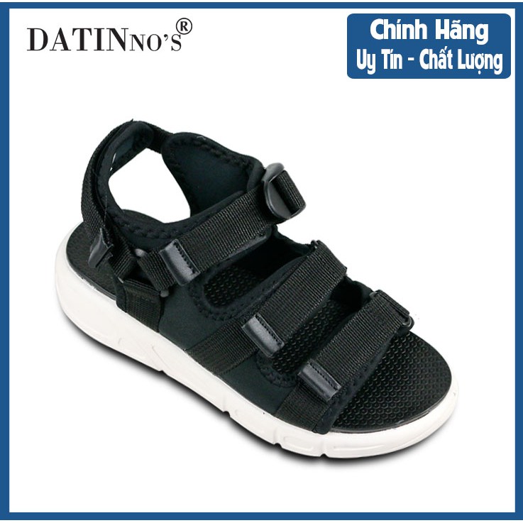 Giày Sandal Nữ 3 Quai Ngang, Dép Sandal Nữ Đi Học DATINNOS (Đen Hồng) - DT33