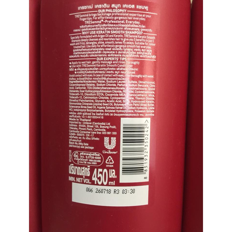 Dầu gội Tresemme 5in1 Thái Lan