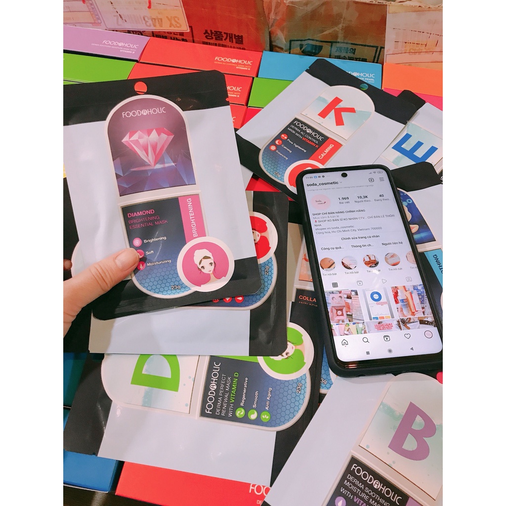 Mặt Nạ Giấy Foodaholic Essential Mask 23g Chăm Sóc Da Toàn Diện