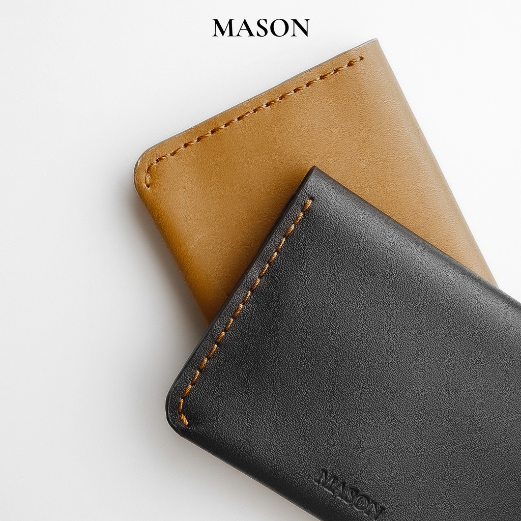 Ví mini cardholder cầm tay nhỏ gọn SCOTT da nhập khẩu Unisex nam nữ thương hiệu MASON - M04