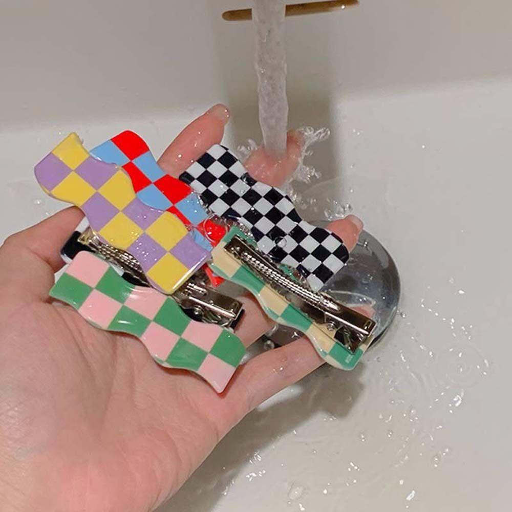 Kẹp Tóc Bằng Nhựa Acrylic Màu Kẹo Kiểu Hàn Quốc Thời Trang Cho Nữ