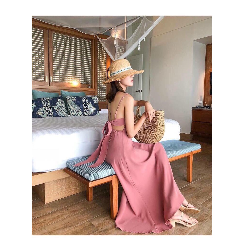[Mã WAMT1505 giảm 10K đơn 0K] Đầm Maxi Voan Hai Dây Phù Hợp Đi Dự Tiệc Đi Biển | BigBuy360 - bigbuy360.vn