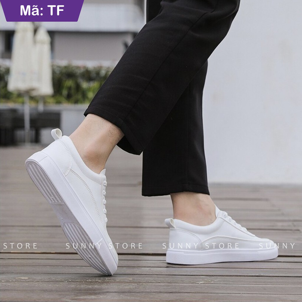 Giày Nam Thể Thao Nam Cao Cấp Hot Trend SPOST Giầy Trắng Sneaker Nam Nữ