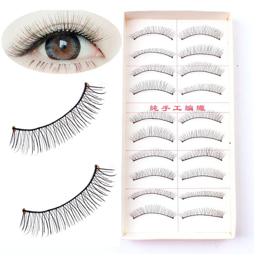 Set 10 Cặp Lông Mi Giả Dày Tự Nhiên Trang Điểm