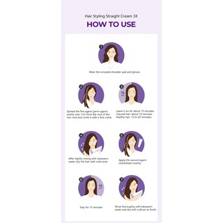 ARITAUM Kem tạo kiểu tóc thẳng 3X