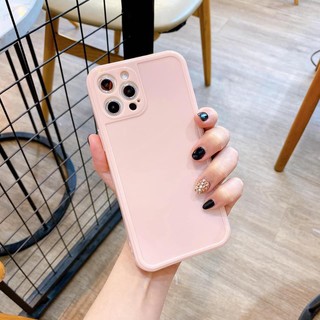 Ốp Trơn💖FREESHIP💖 Ốp Iphone Hồng SILICON VIỀN VUÔNG BASIC TRƠN GIẢ