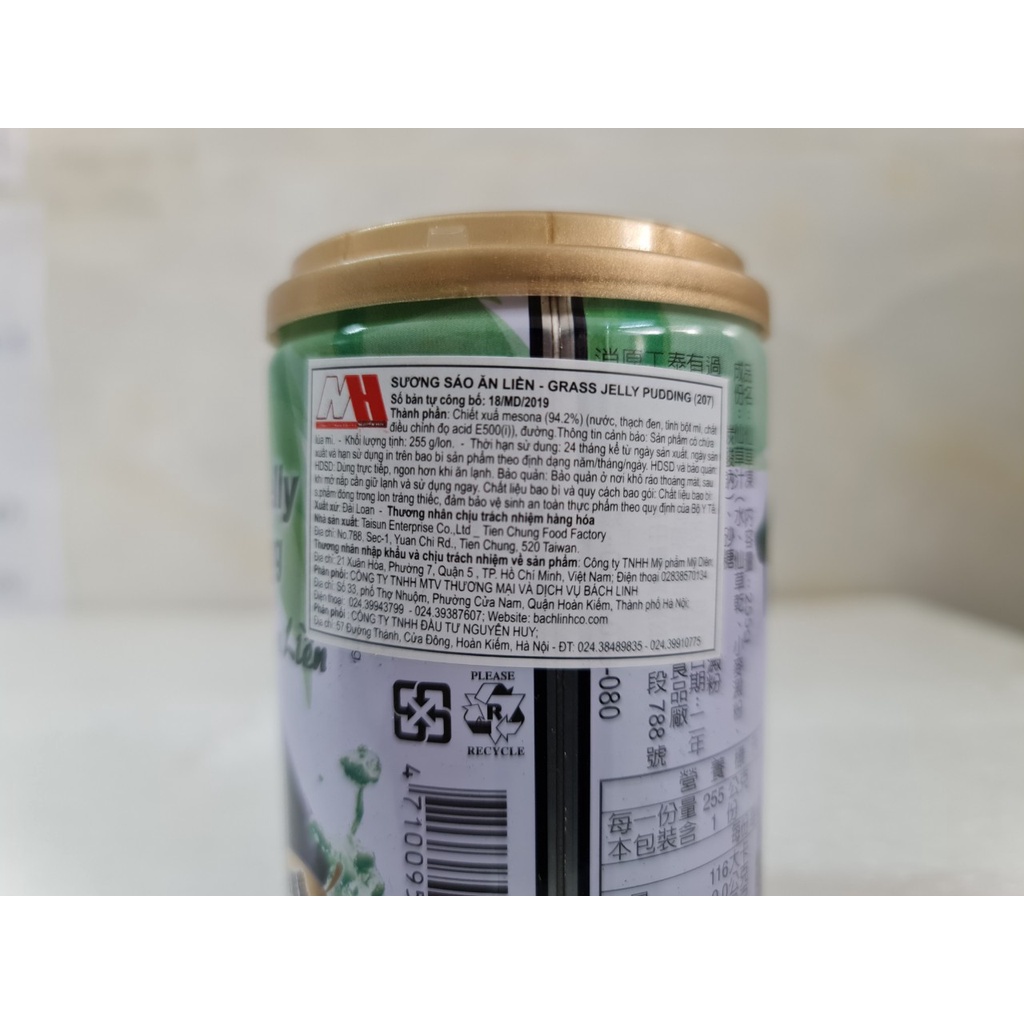 [255g] SƯƠNG SÁO ĂN LIỀN [Taiwan] TAISUN Grass Jelly Pudding (btn-hk)