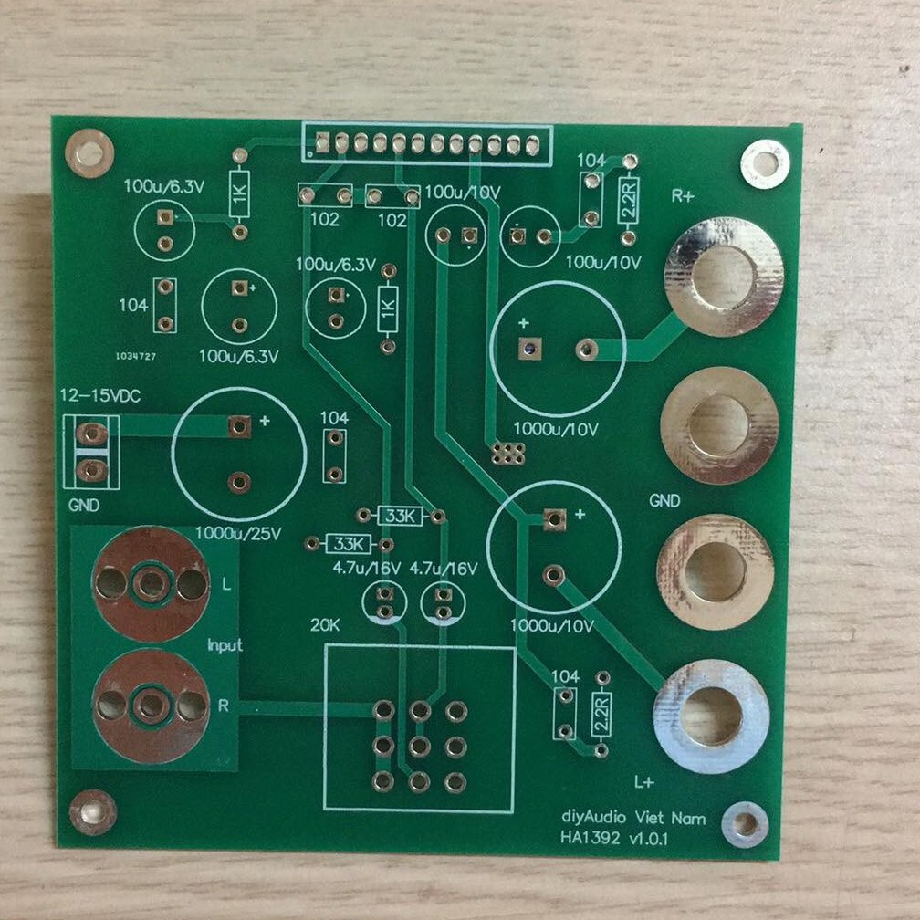 Mạch in sử dụng IC HA1392 chuyên dụng