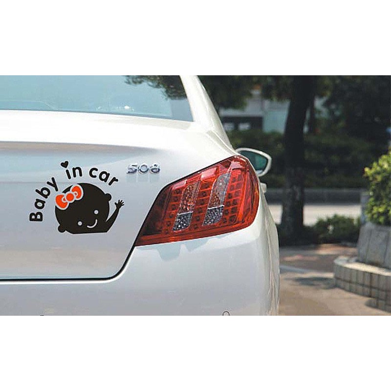 Decal Tem Baby In Car (mẫu 2) MS-66